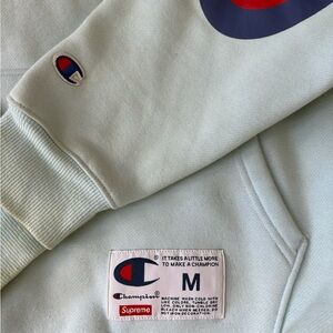 Champion x Supreme Blue Sweatshirt